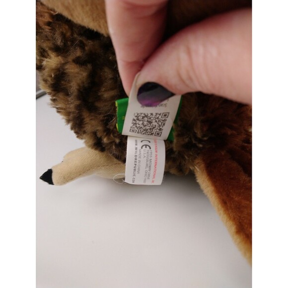 Wild Republic Great Horned Owl 12" Plush Stuffed Animal - Picture 7 of 9